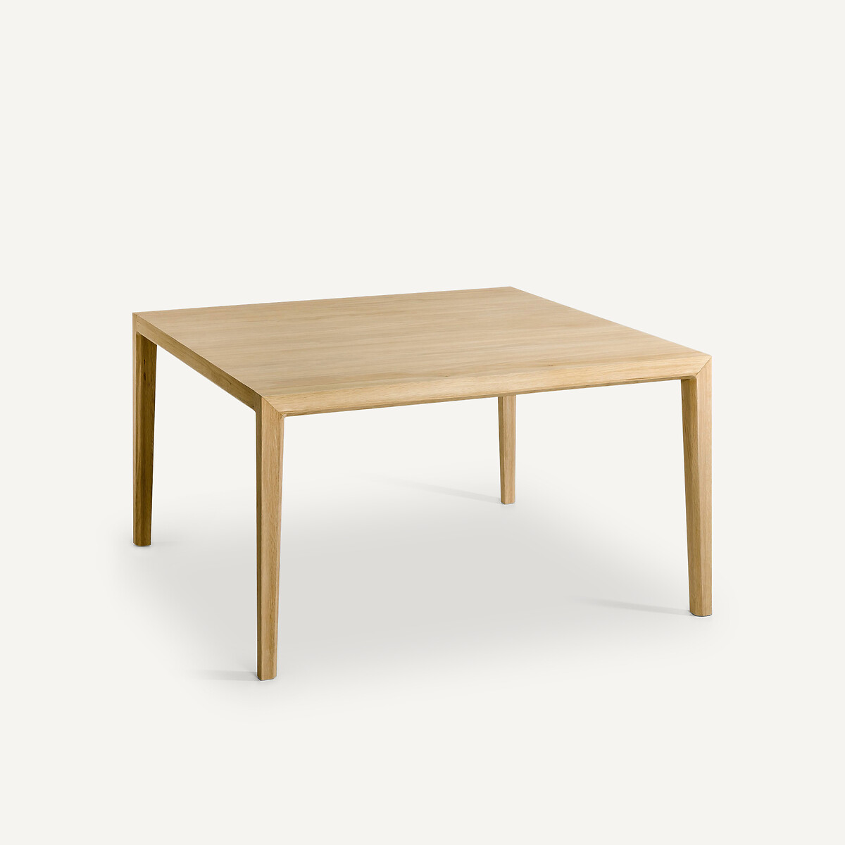 Table carrée, en chêne massif et plaqué chêne, 8 couverts, NIZOU chêne, AM.PM X EMMANUEL GALLINA
