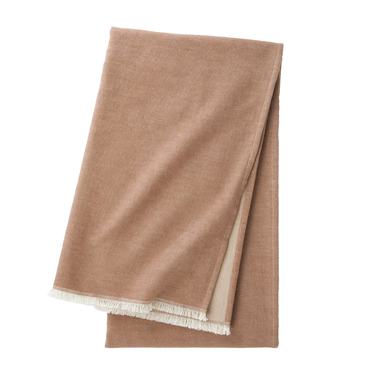 Plaid en coton marron, COTTAGE multicolore, BOSS HOME