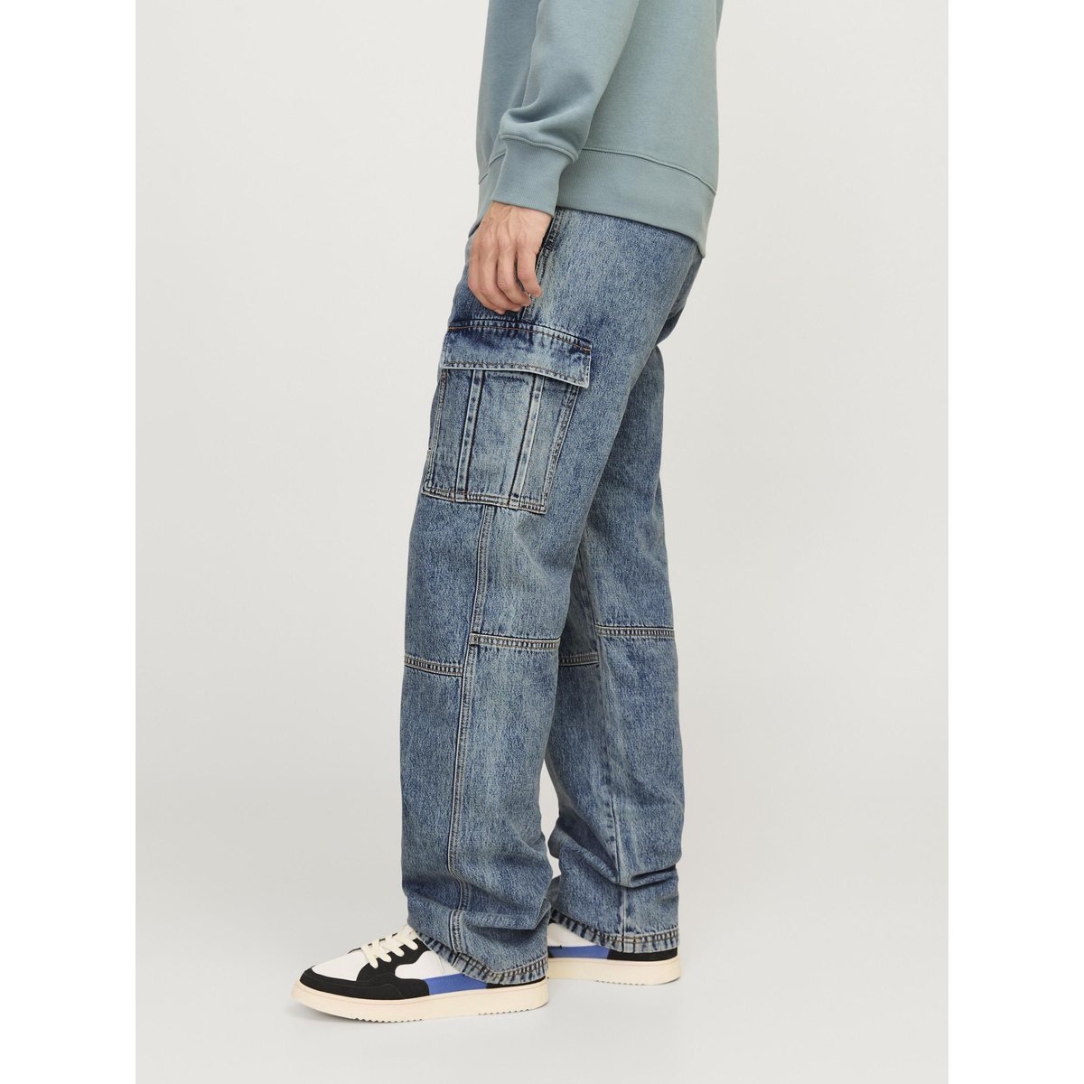 Jean À Coupe Ample blue denim, JACK & JONES