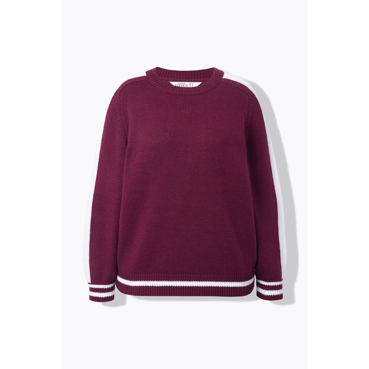 Pull oversize à manches longues raglan rouge vin, STUDIO UNTOLD