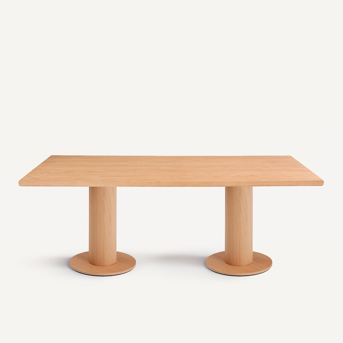 Tablero rectangular de chapa de roble, longitud 200 cm, RECTO roble natural, AM.PM