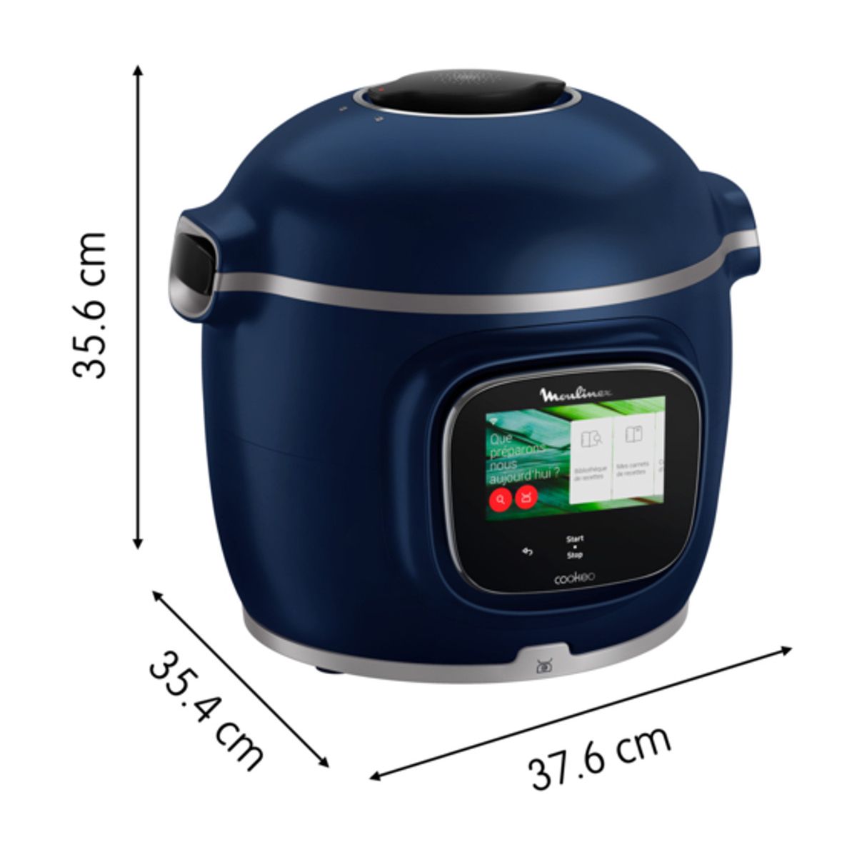 Cookeo CE943410 bleu  touch wifi pro balance integrée 6 L, 13 modes de cuisson, 250 recettes couleur unique, MOULINEX