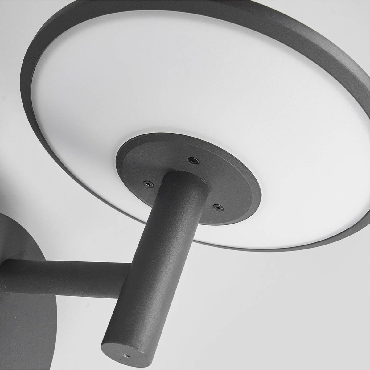 Applique extérieure en aluminium moderneLED anthracite, opale, LUCANDE
