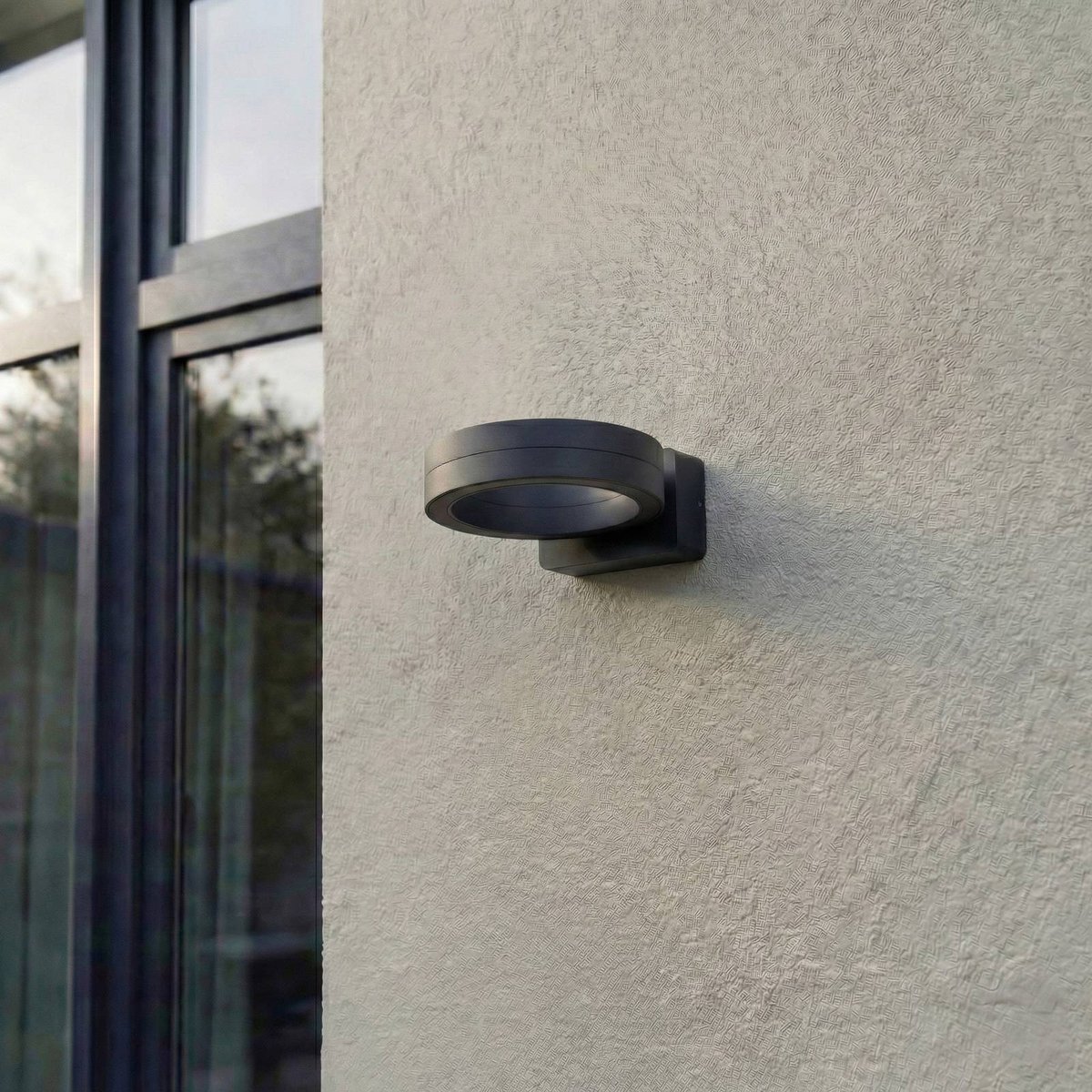 Applique extérieure en aluminium moderneLED anthracite, LINDBY