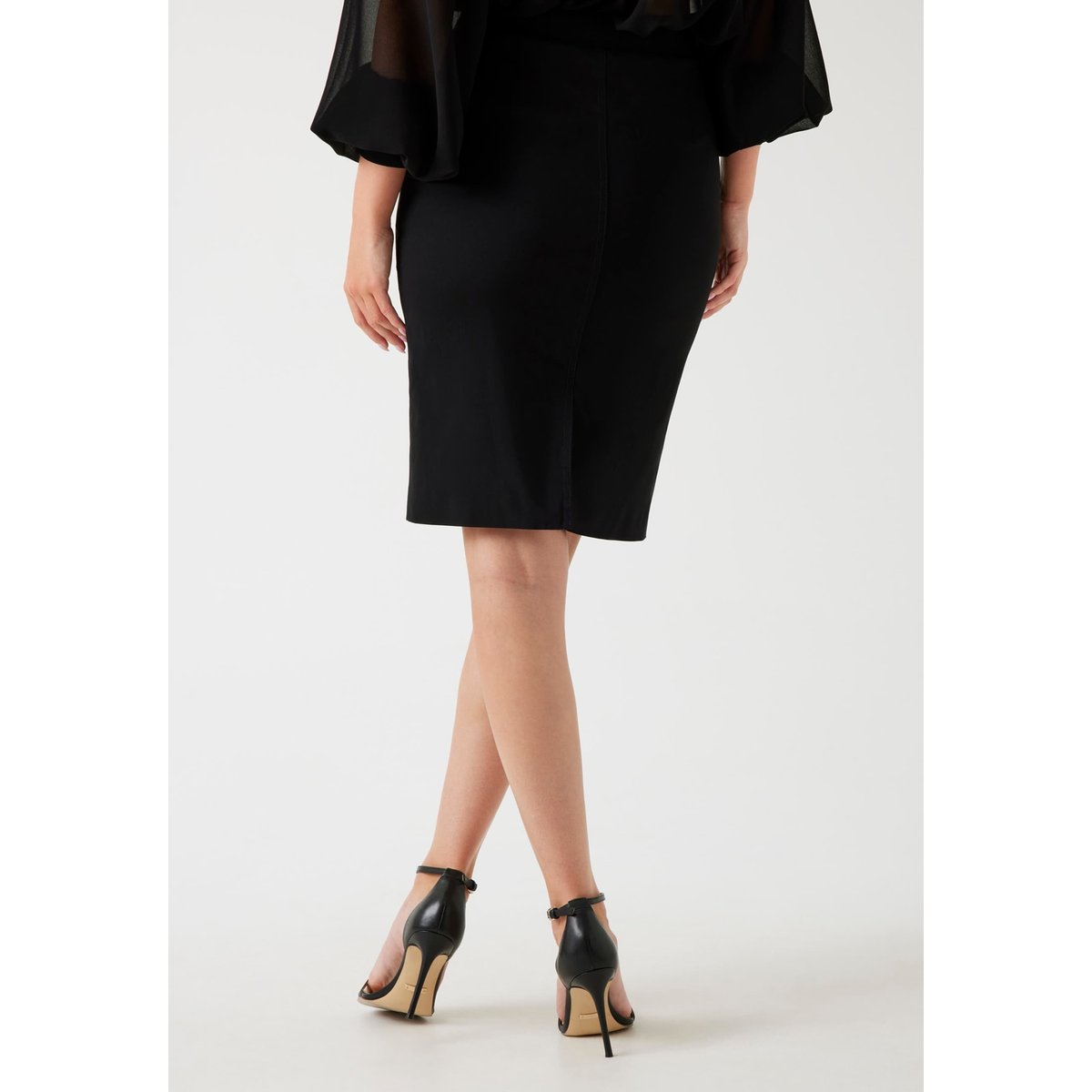 Jupe Crayon Midi noir, GUESS
