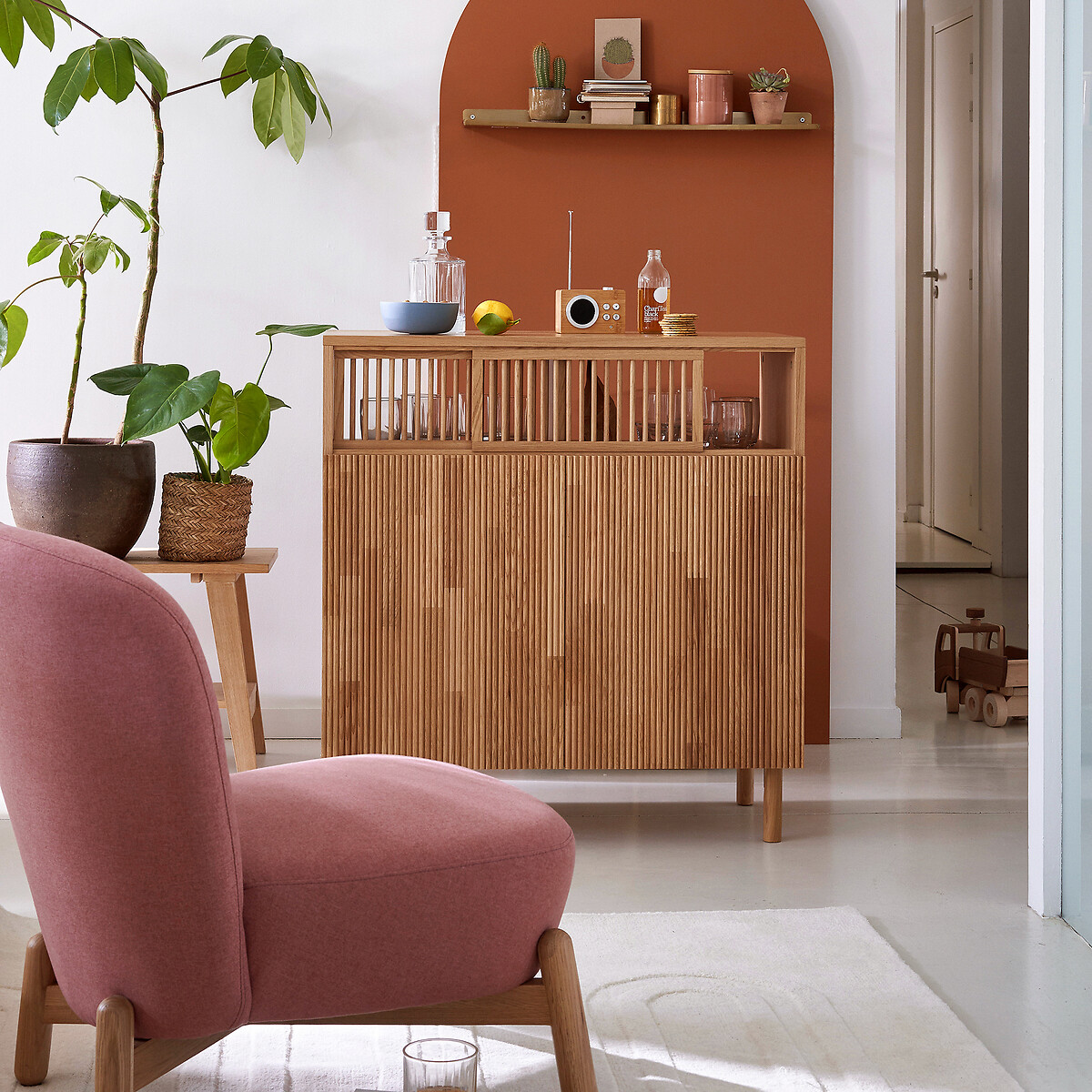 Tapis en laine, Ary ecru, LA REDOUTE INTERIEURS