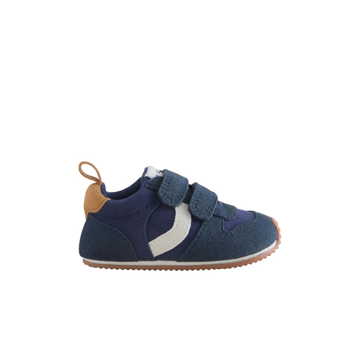 Baskets bébé à fermeture scratch bleu marine, NEXT