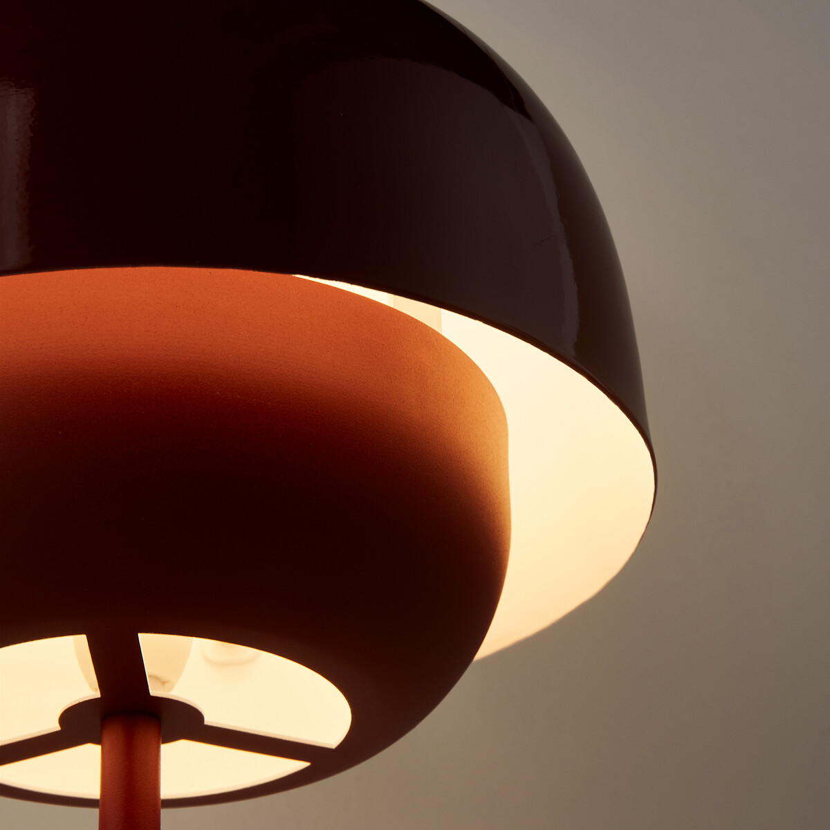 Lamp van gekleurd ijzer, Kinoko bordeaux , LA REDOUTE INTERIEURS