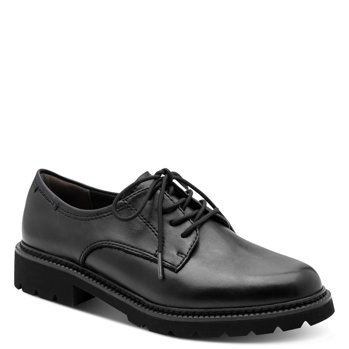 Derbie à talon noir mat, TAMARIS