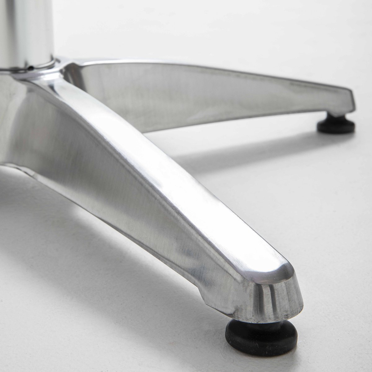 Mange debout carrée en aluminium et bois bois, OVIALA