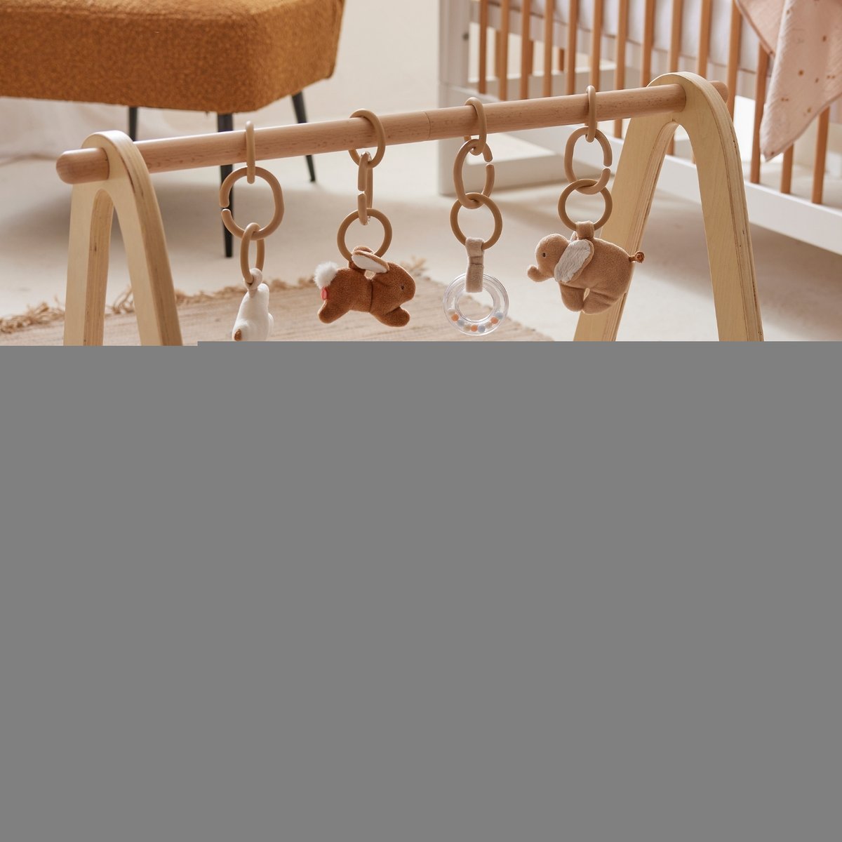 Arche de jeux en bois beige, NOUKIE'S