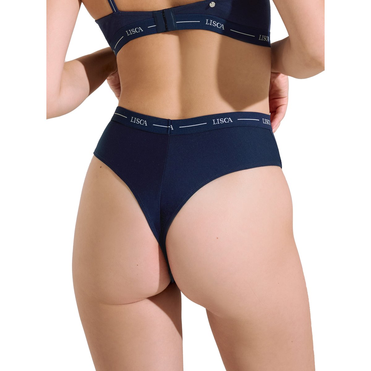 Brésilien échancré taille haute Sunflower bleu, LISCA