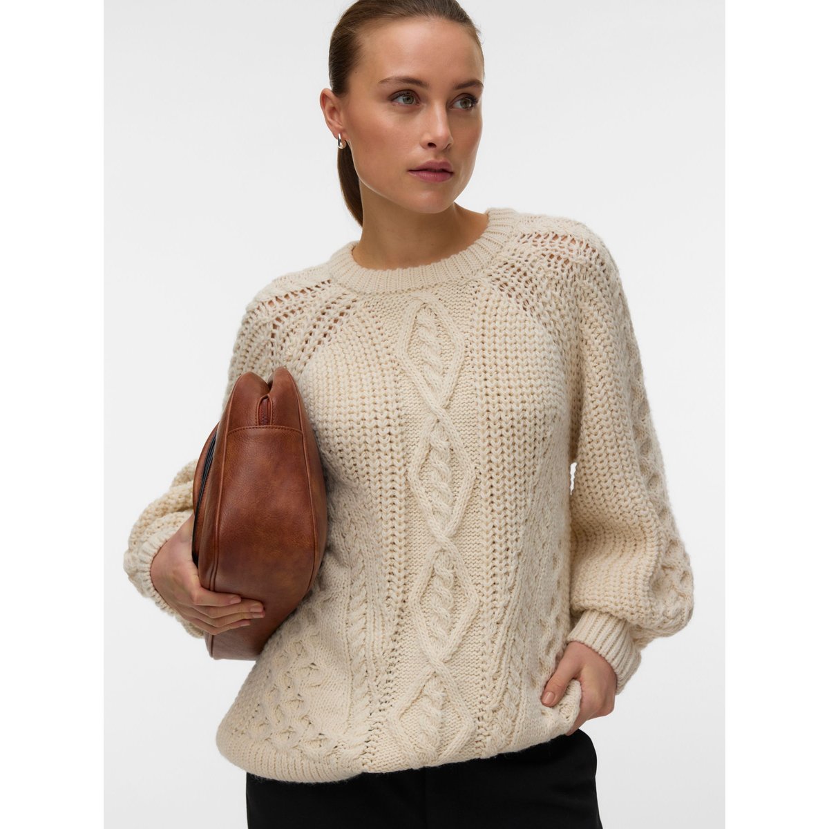 Pull En Maille birch, VERO MODA