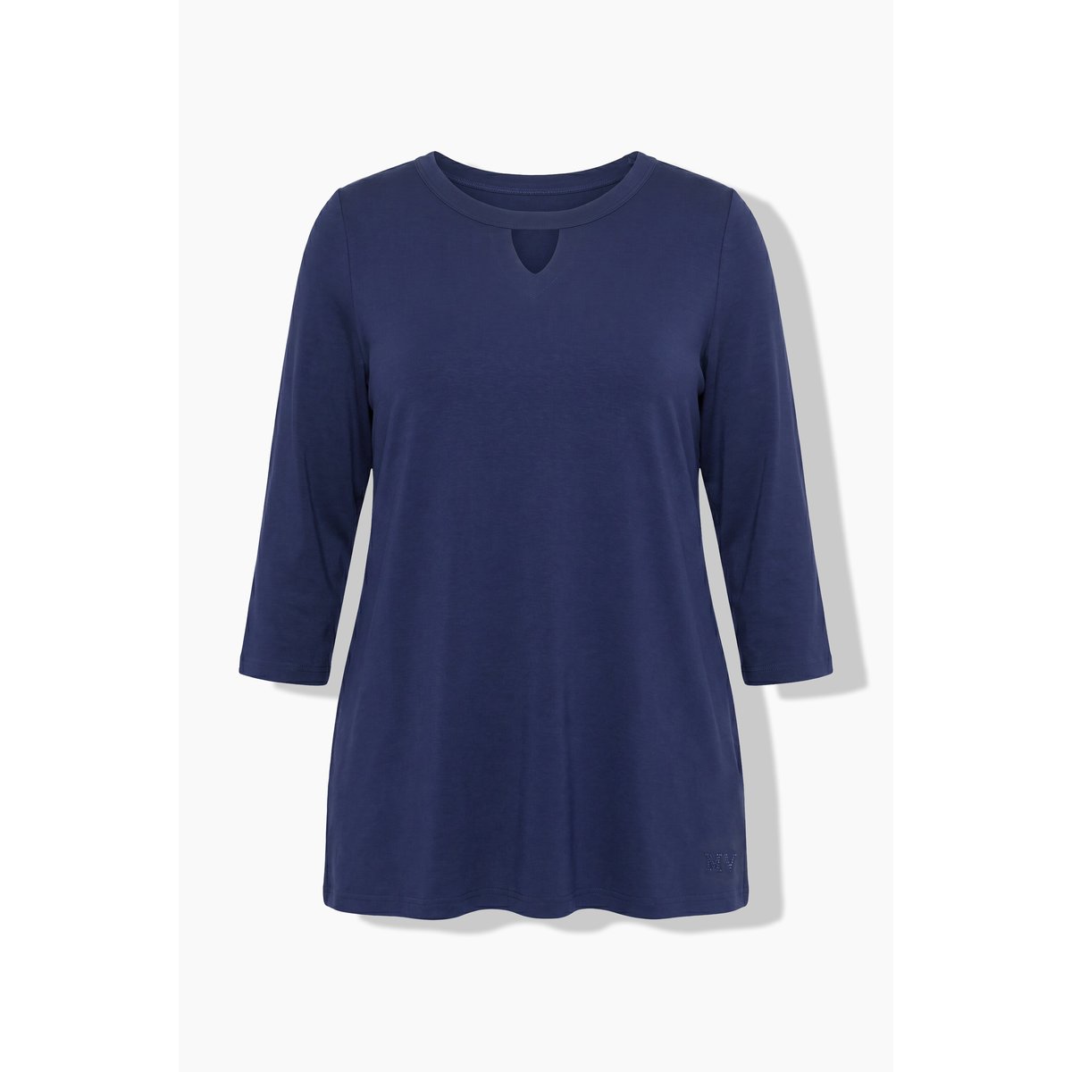 T-shirt avec motif scintillant marine, ULLA POPKEN