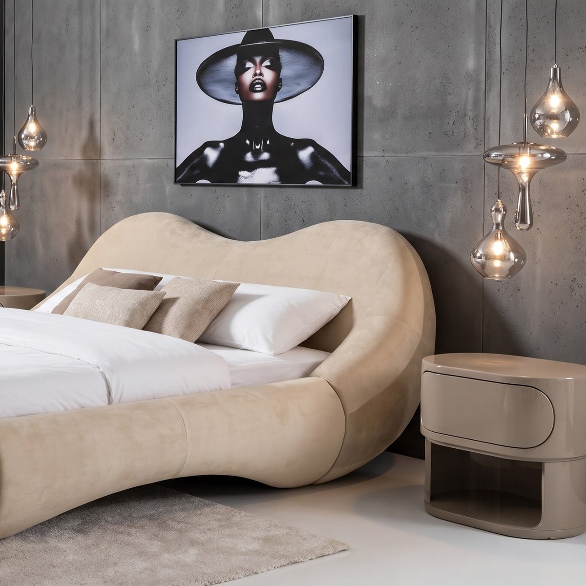 Suspension en verre, GOCCIA gris, KARE DESIGN