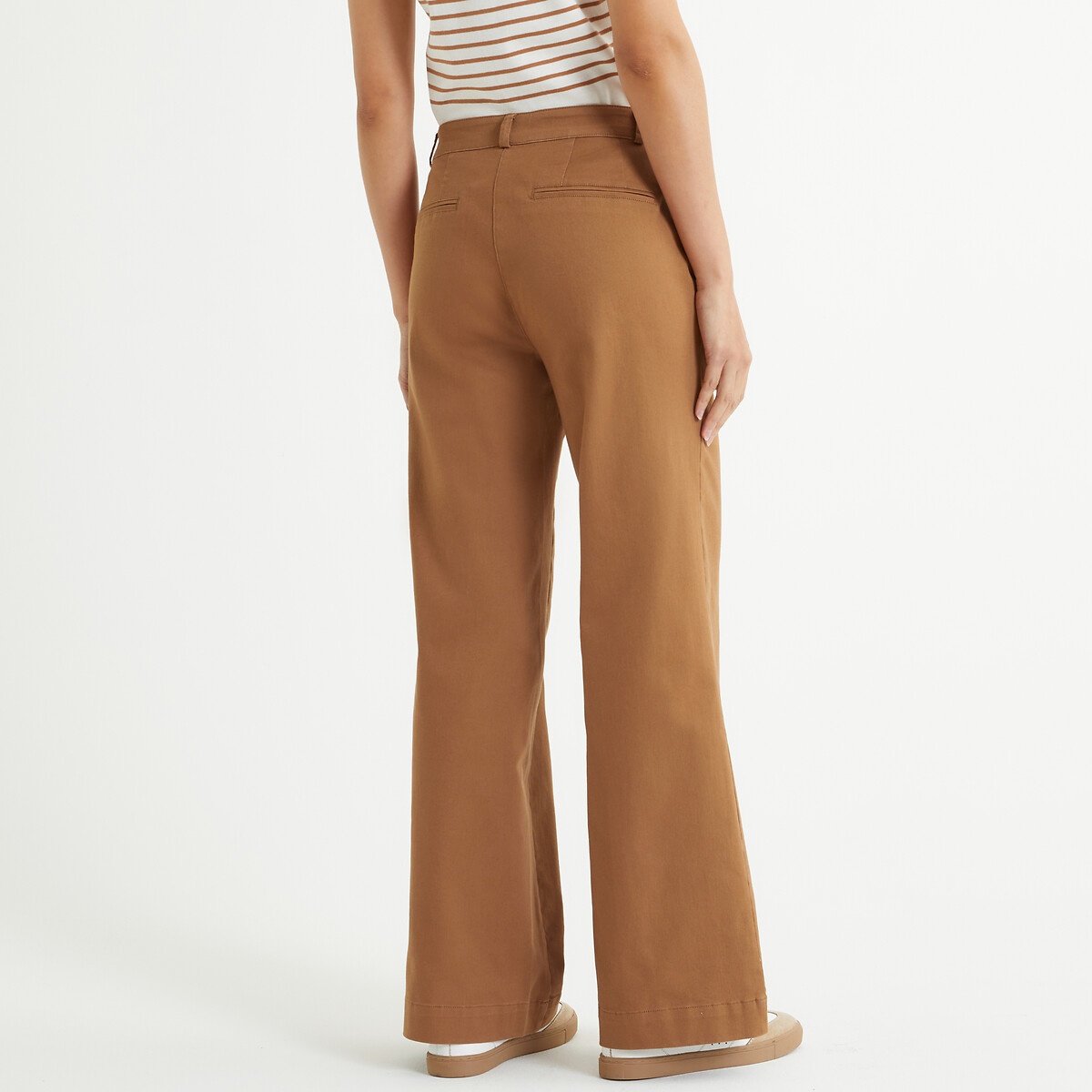 Pantalon chino large camel, ANNE WEYBURN