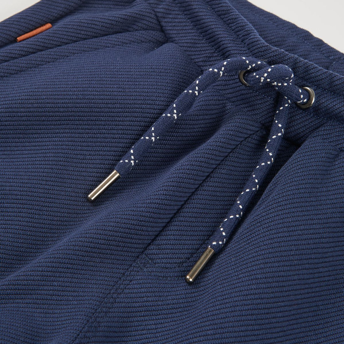 Pantalon garçon en maille cargo bleu, BOBOLI