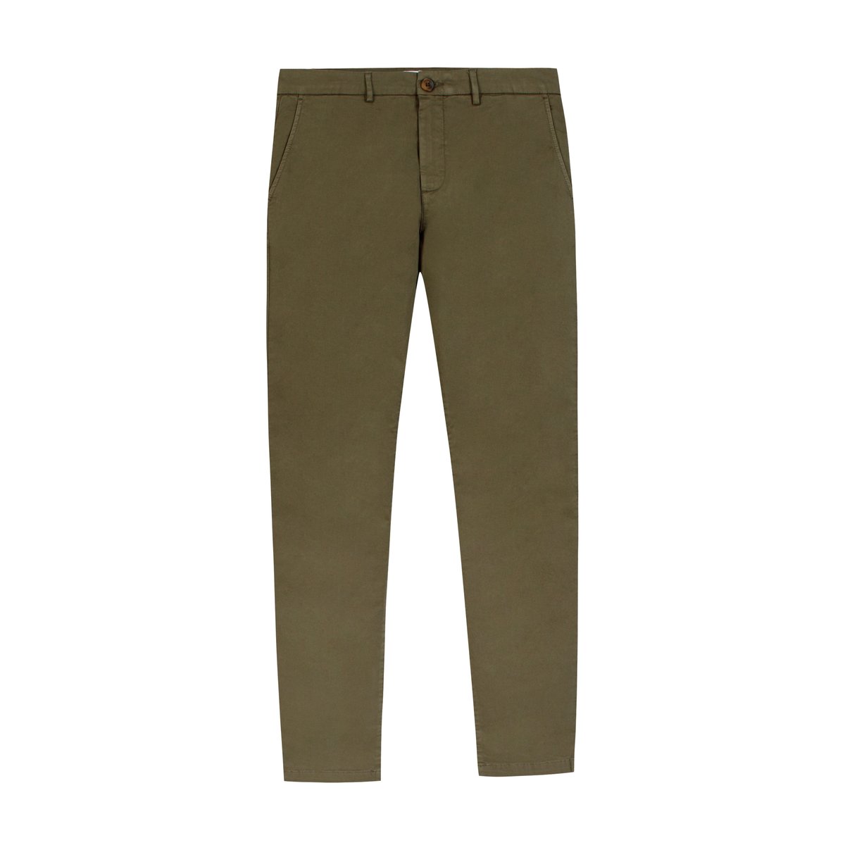 Pantalon chino slim vert kaki, IKKS