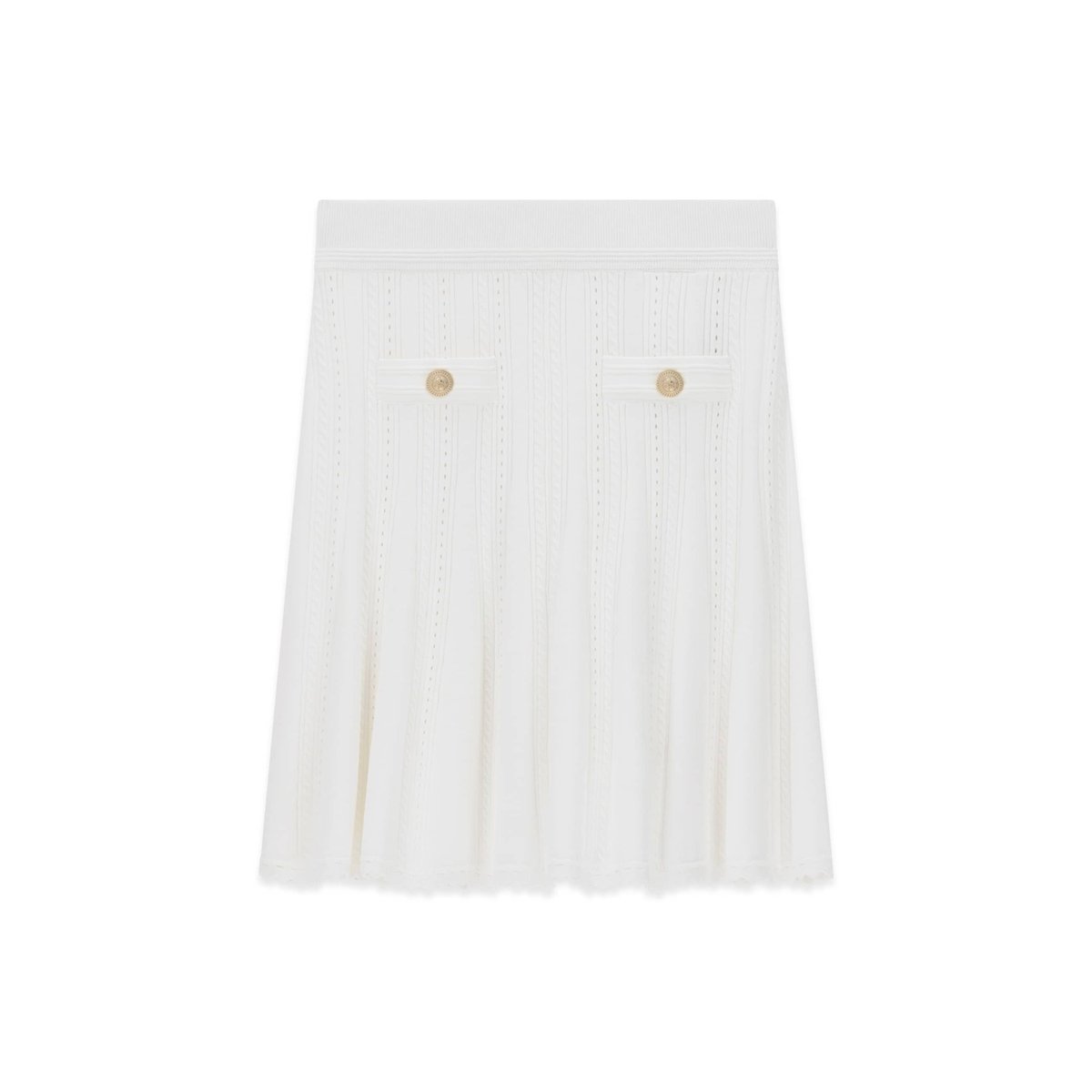 Mini-Jupe En Tricot crème, GUESS