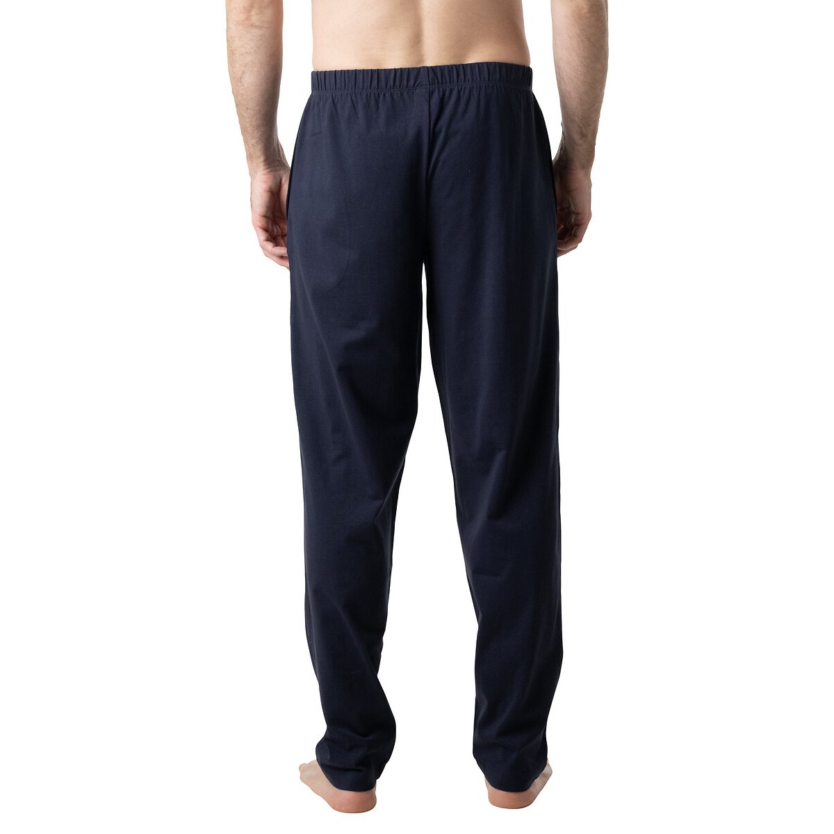 Pyjama aec poche poitrine, col tunisien bleu marine/vert, EMINENCE