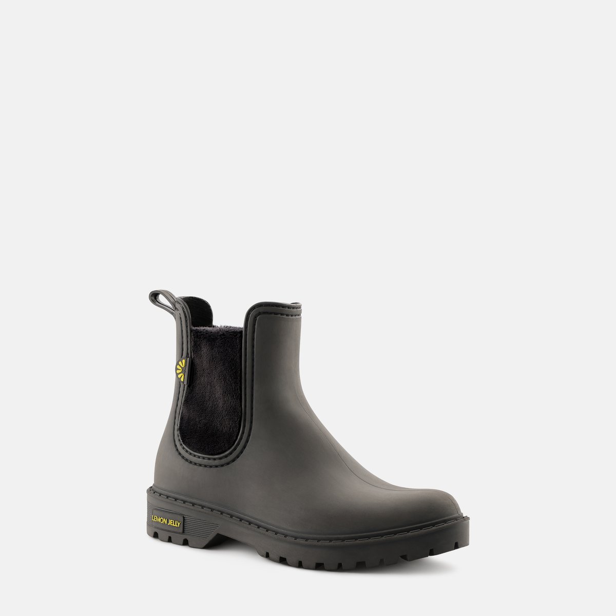 Chelsea boots femme avec semelle fourrée ELI noire, LEMON JELLY