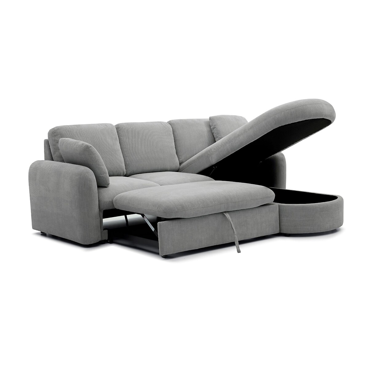 Monroe Curved Chaise Sofabed grey, ÉDITÉ