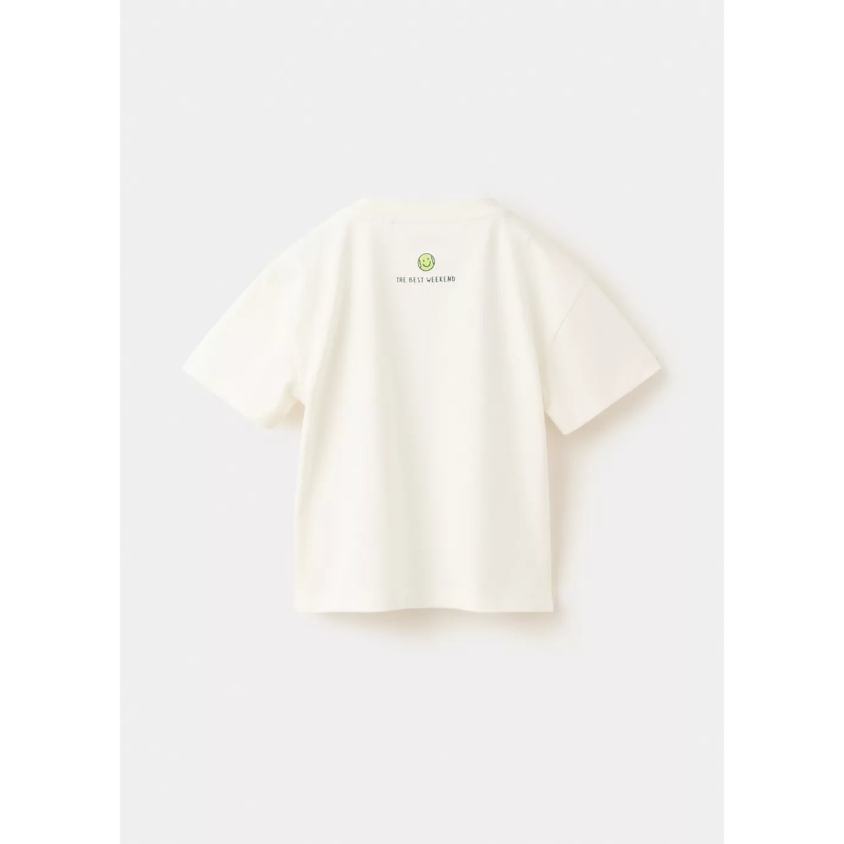 T-shirt 100 % coton phrase blanc cassé, MANGO BABY