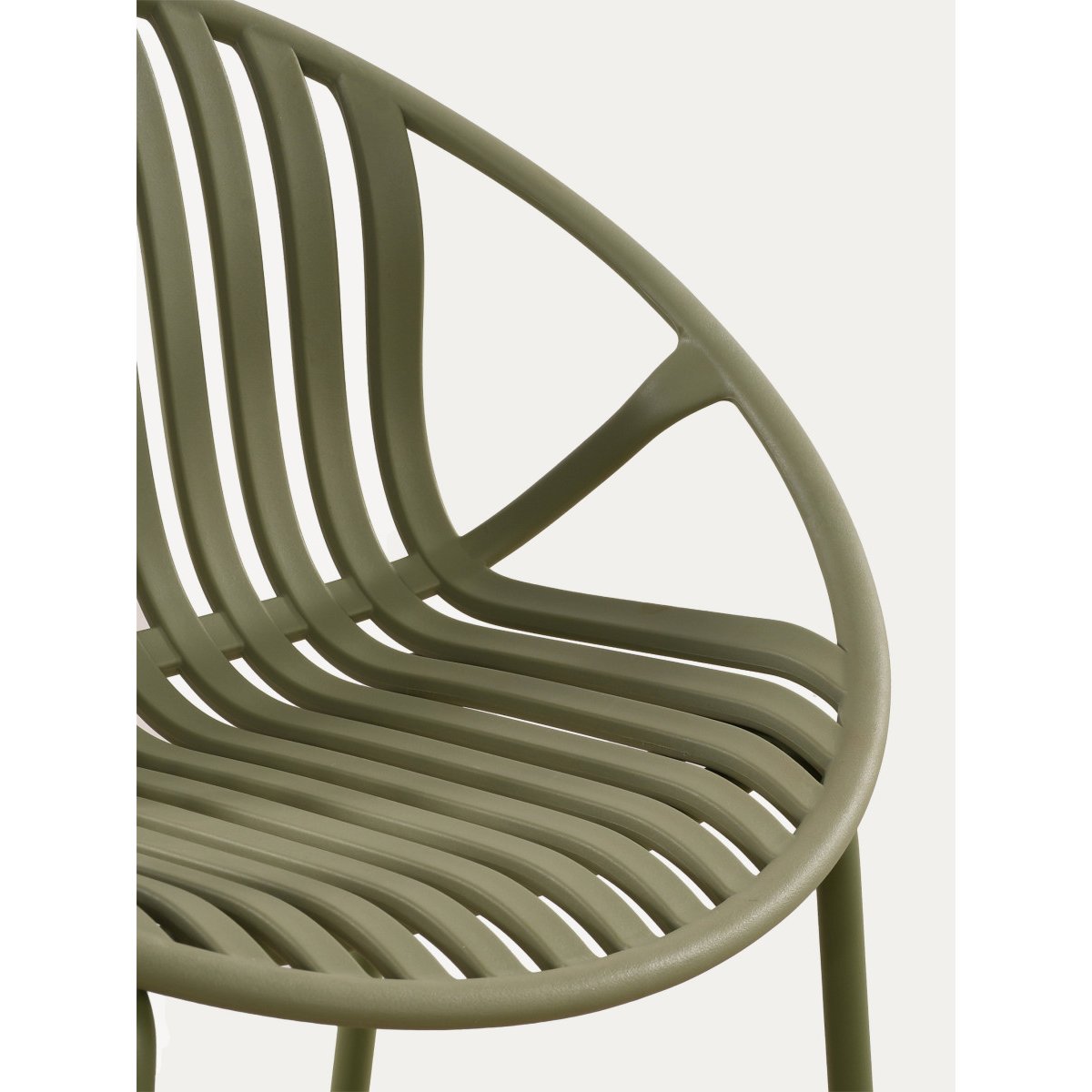 Tabouret Plastique - BAROW vert, KENAY
