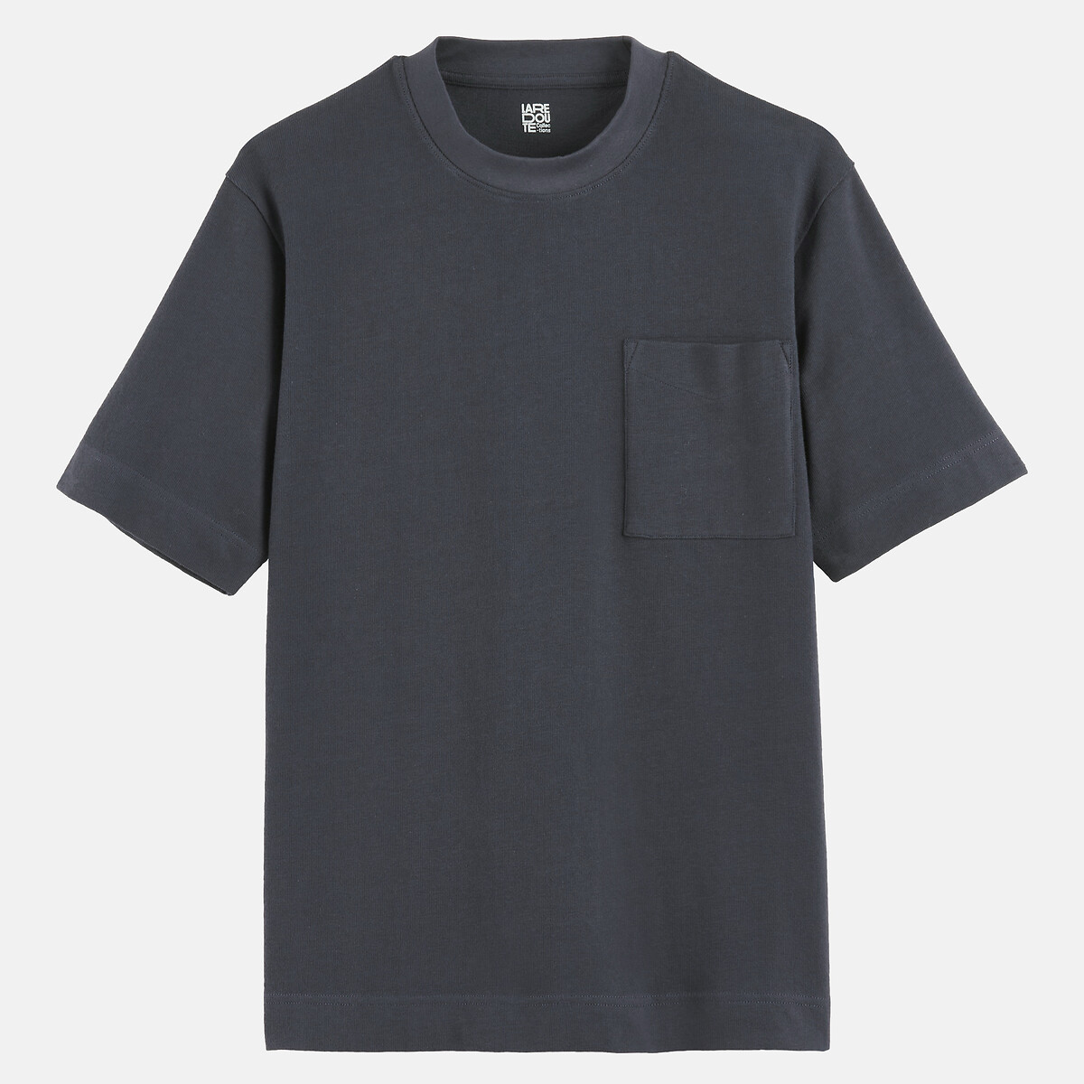 T-shirt col rond manches courtes bleu foncé, LA REDOUTE COLLECTIONS