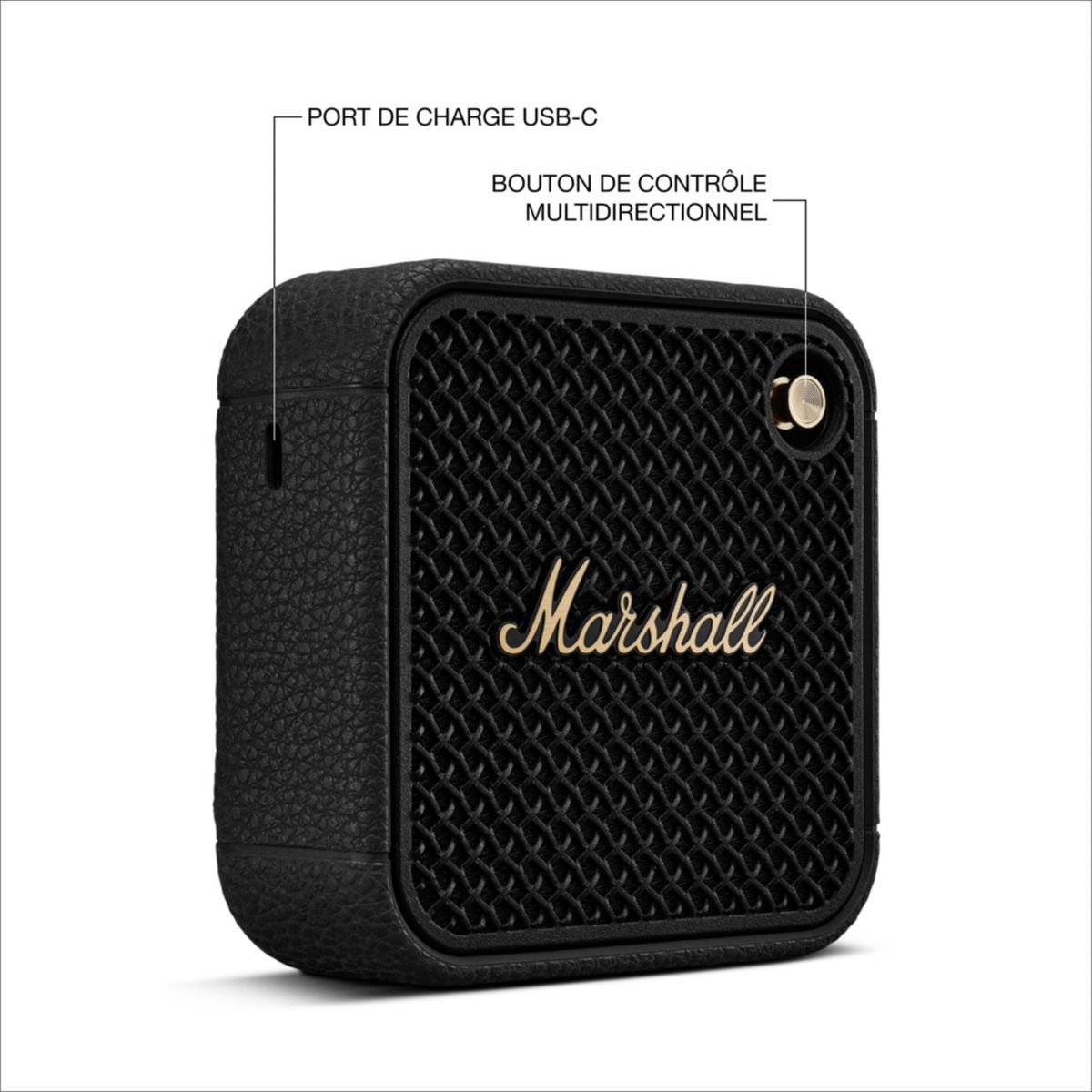 Enceinte portable Willen II Black & Brass noir, MARSHALL