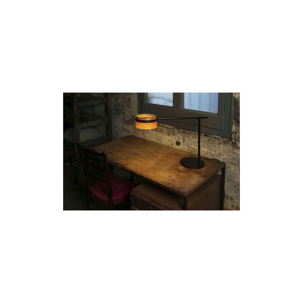Lampe    lumière chaude  LOOP noir, FARO