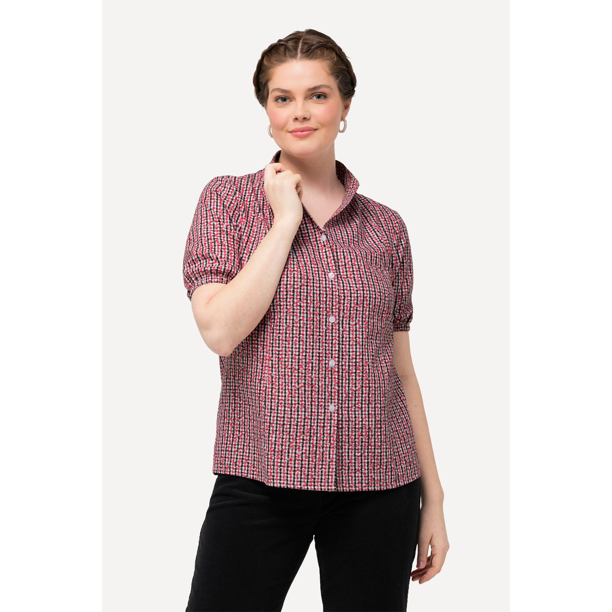 Blouse à carreaux salsa, ULLA POPKEN