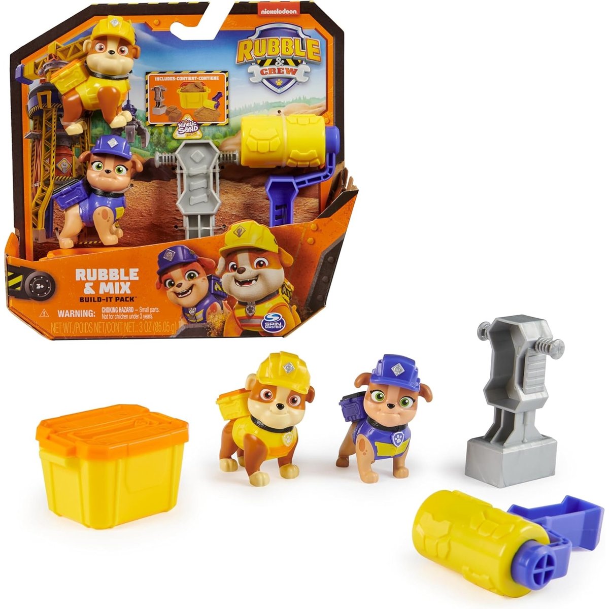 Rubble & Crew - Set de figurines solides Rubble & Mix multicolore, SPIN MASTER