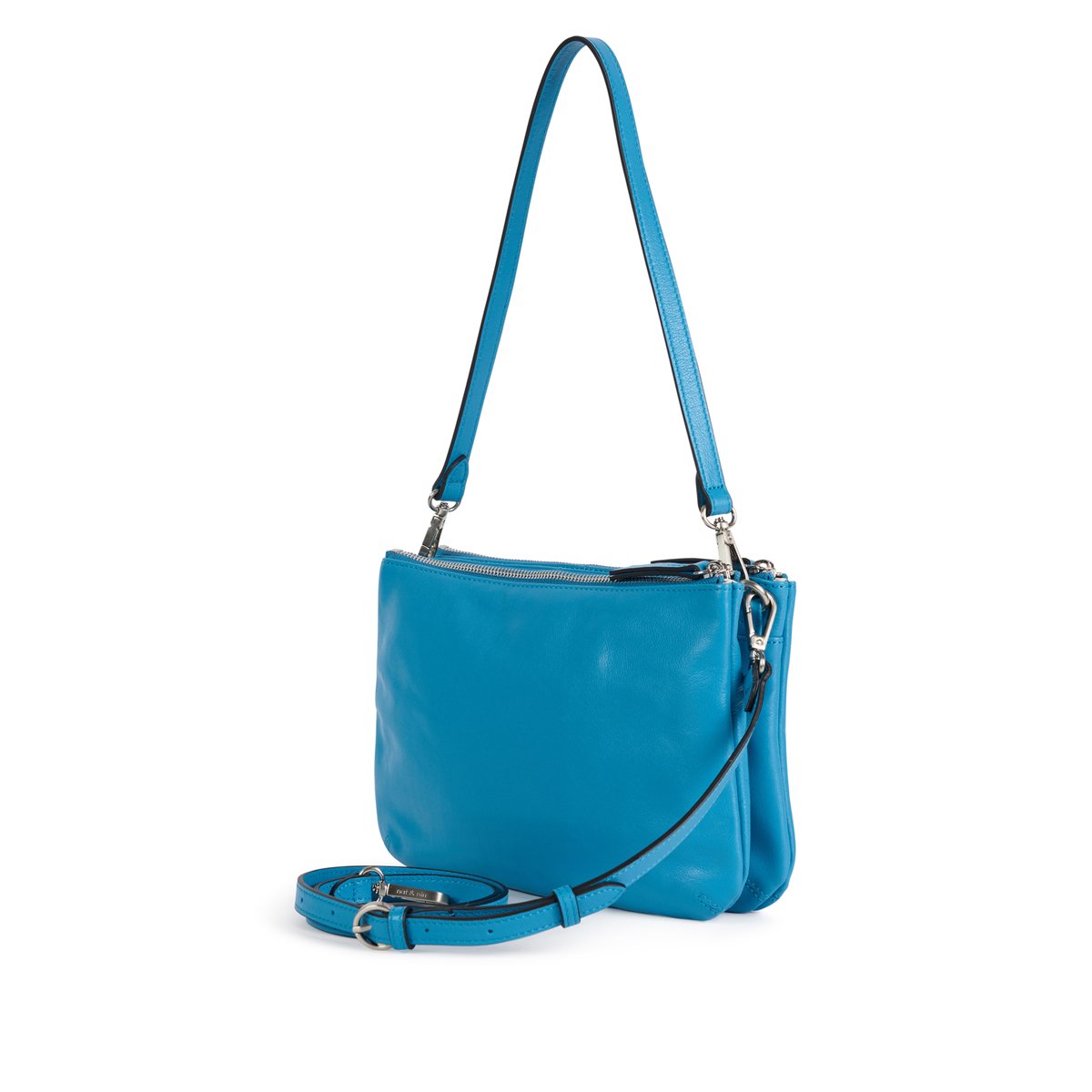 Sac à bandoulière en cuir BILLY turquoise, NAT & NIN