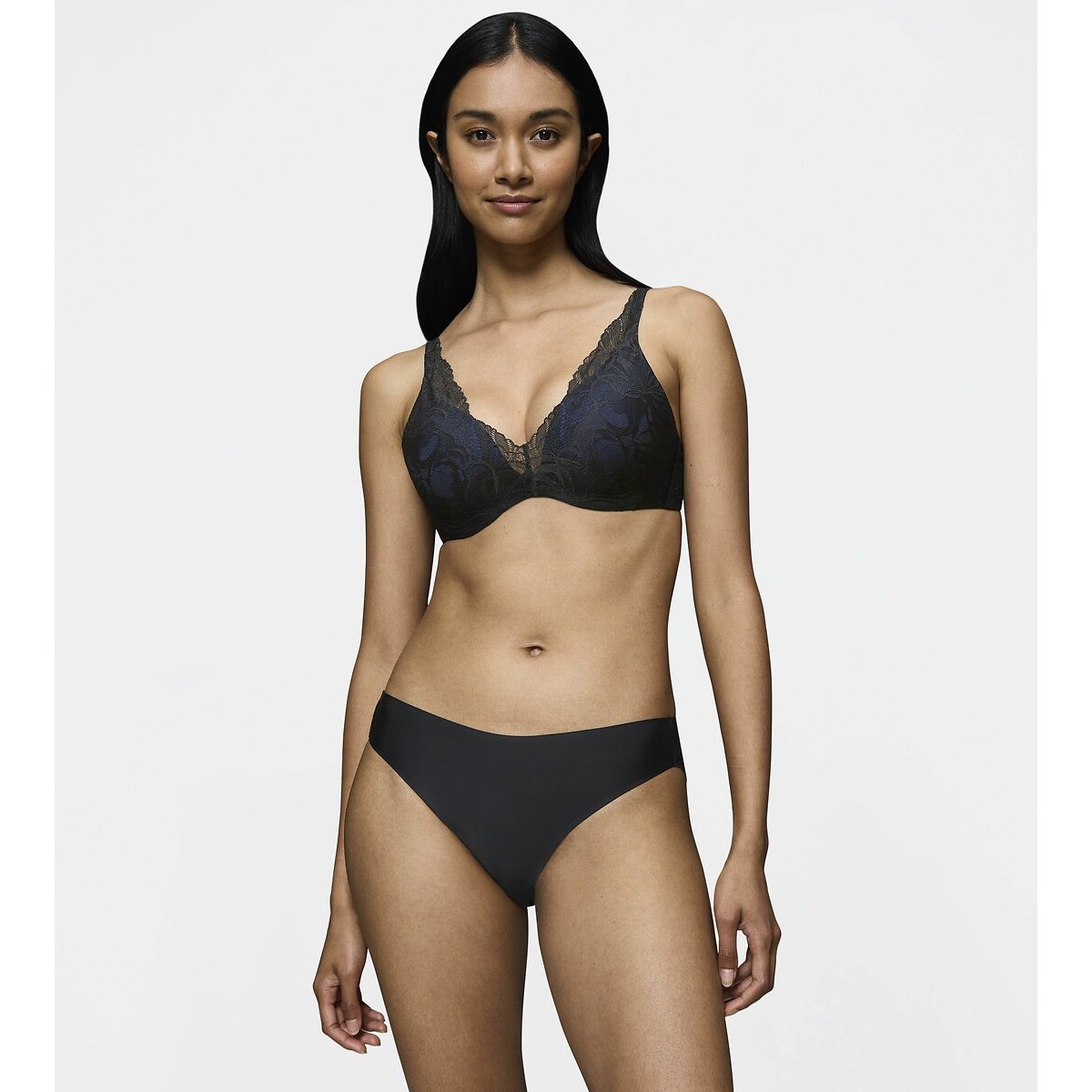Slip taï Body Make-Up Illusion Lace noir, TRIUMPH