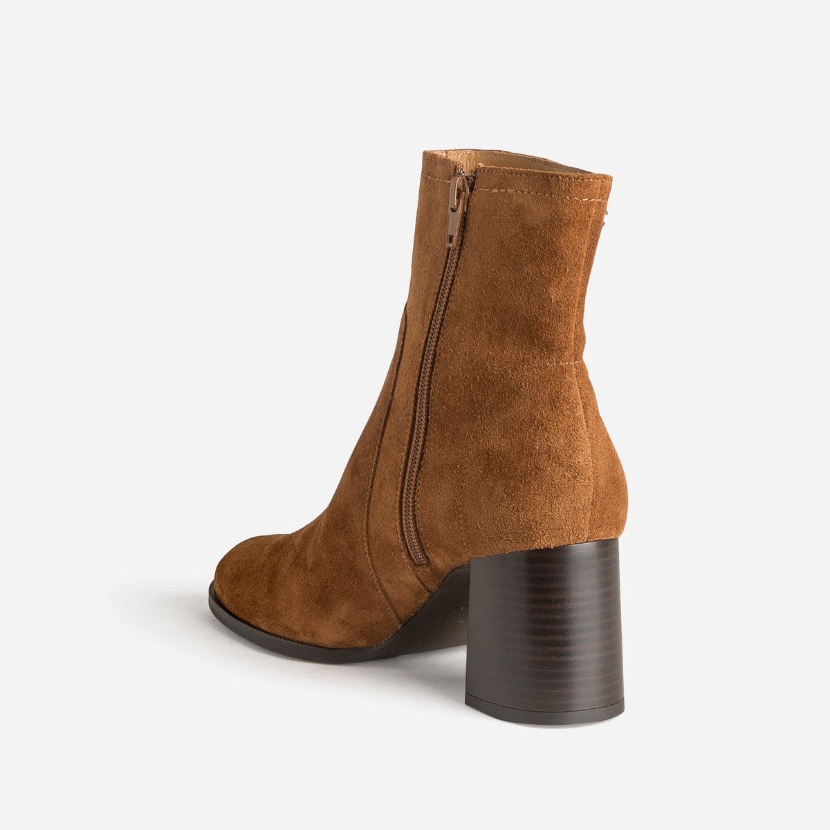 Boots À Talon en cuir CLEYA cognac, ERAM