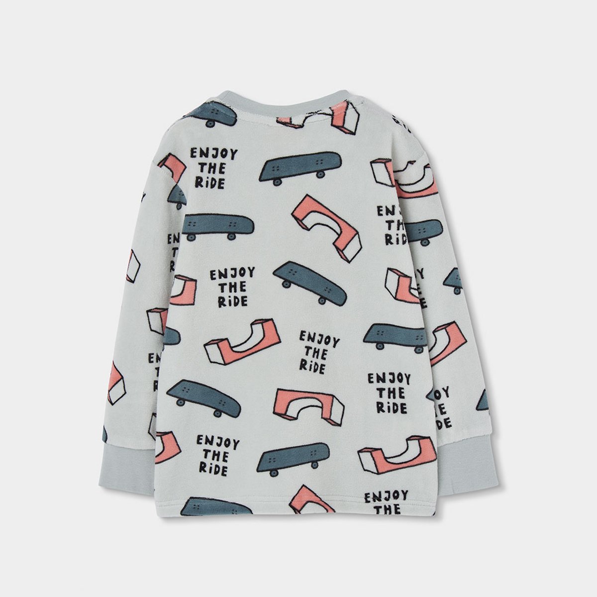 Pyjama molleton garçon imprimé skate multicolore, BOBOLI