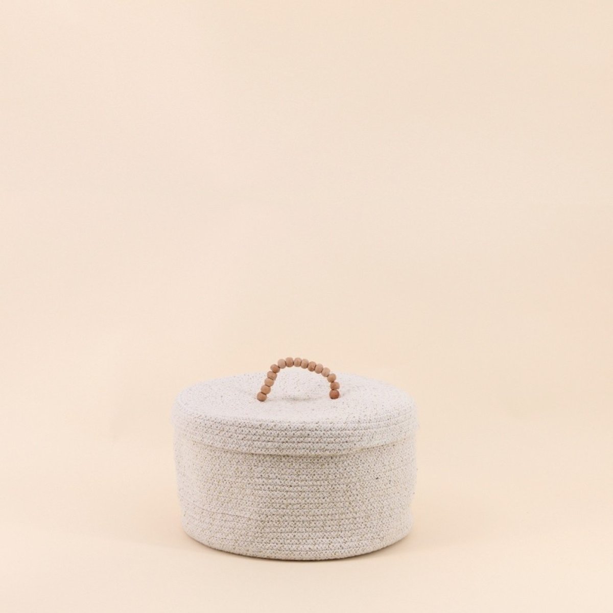Panier rond avec couvercle 27x16cm naturel, AZAO