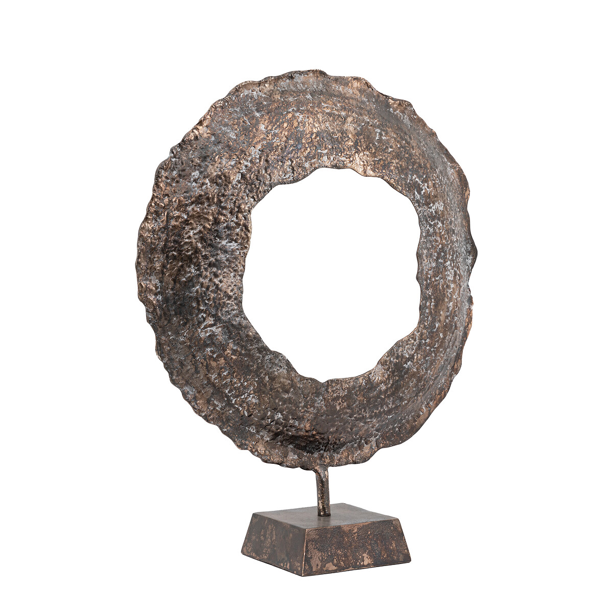 69cm Badsey Circle Sculpture copper-coloured orange, ÉDITÉ