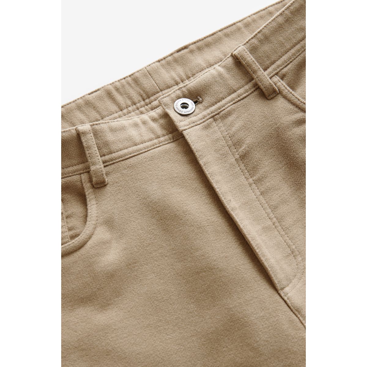 Pantalon chino droit grège, NEXT