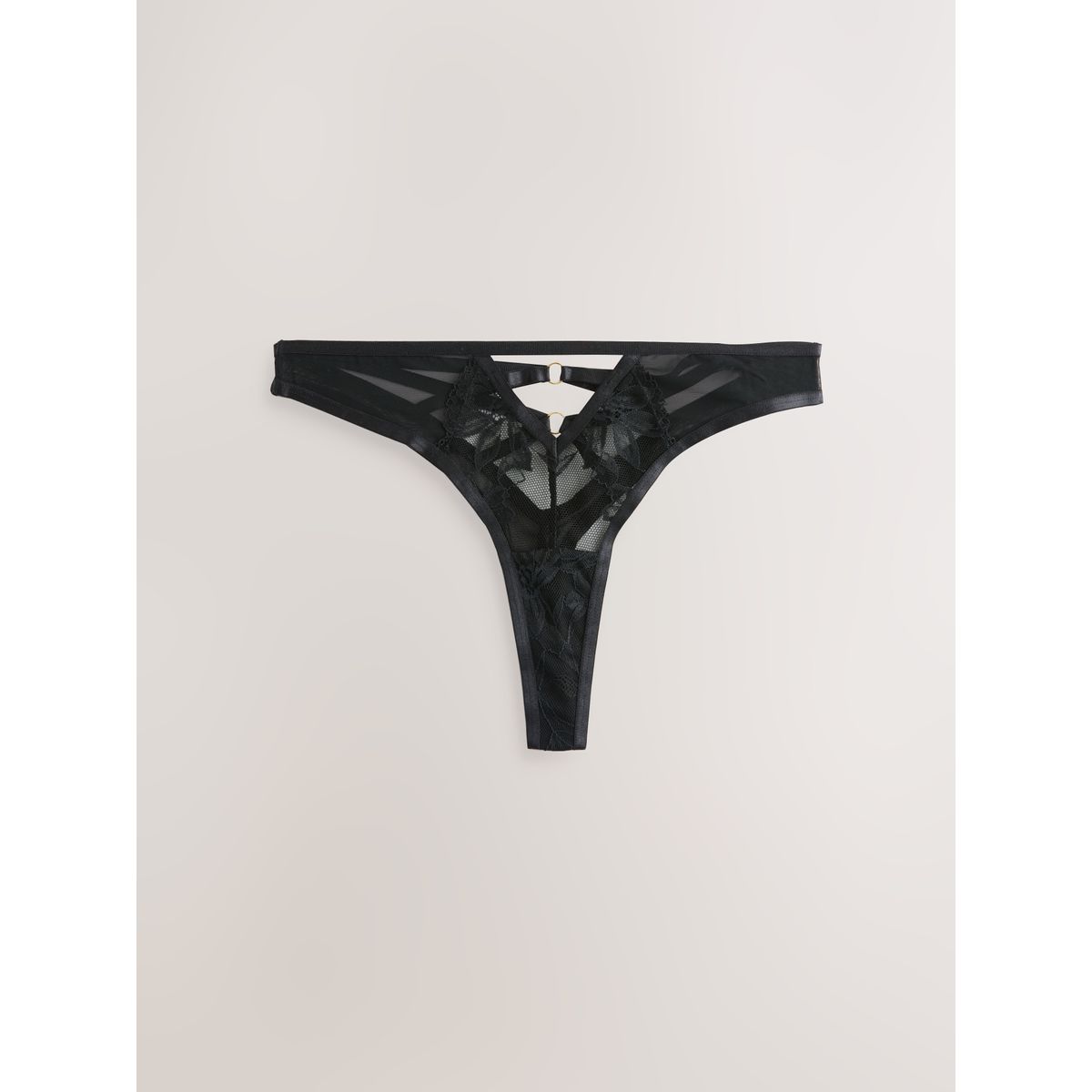 Culotte en dentelle à lanières, lot de 2 noir/blanc, NEXT