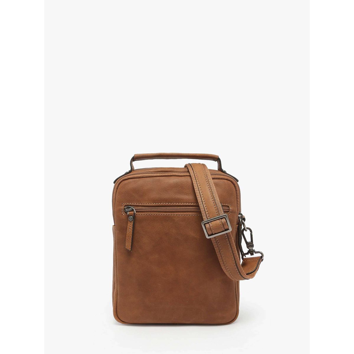 Sac bandoulière Spider cuir chataigne, ETRIER