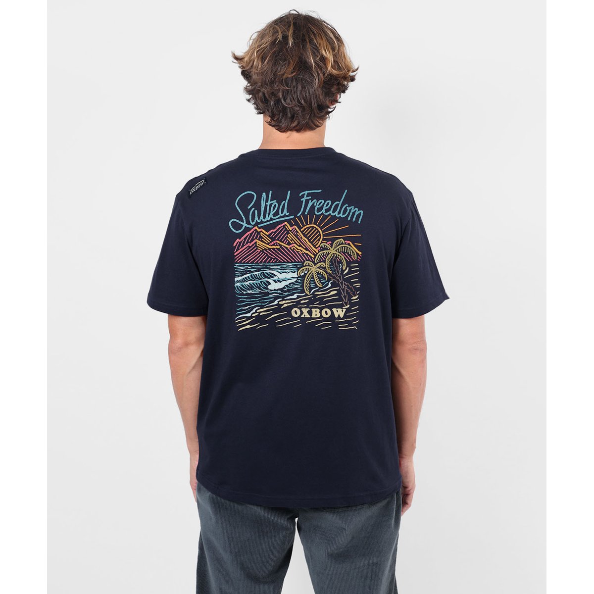 Tee-shirt manches courtes HORIZON deep marine, OXBOW