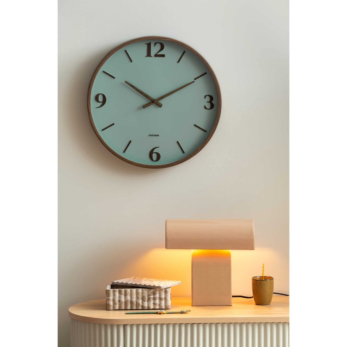 Horloge Murale Plastique DETALLE LARGE grisaille, KARLSSON