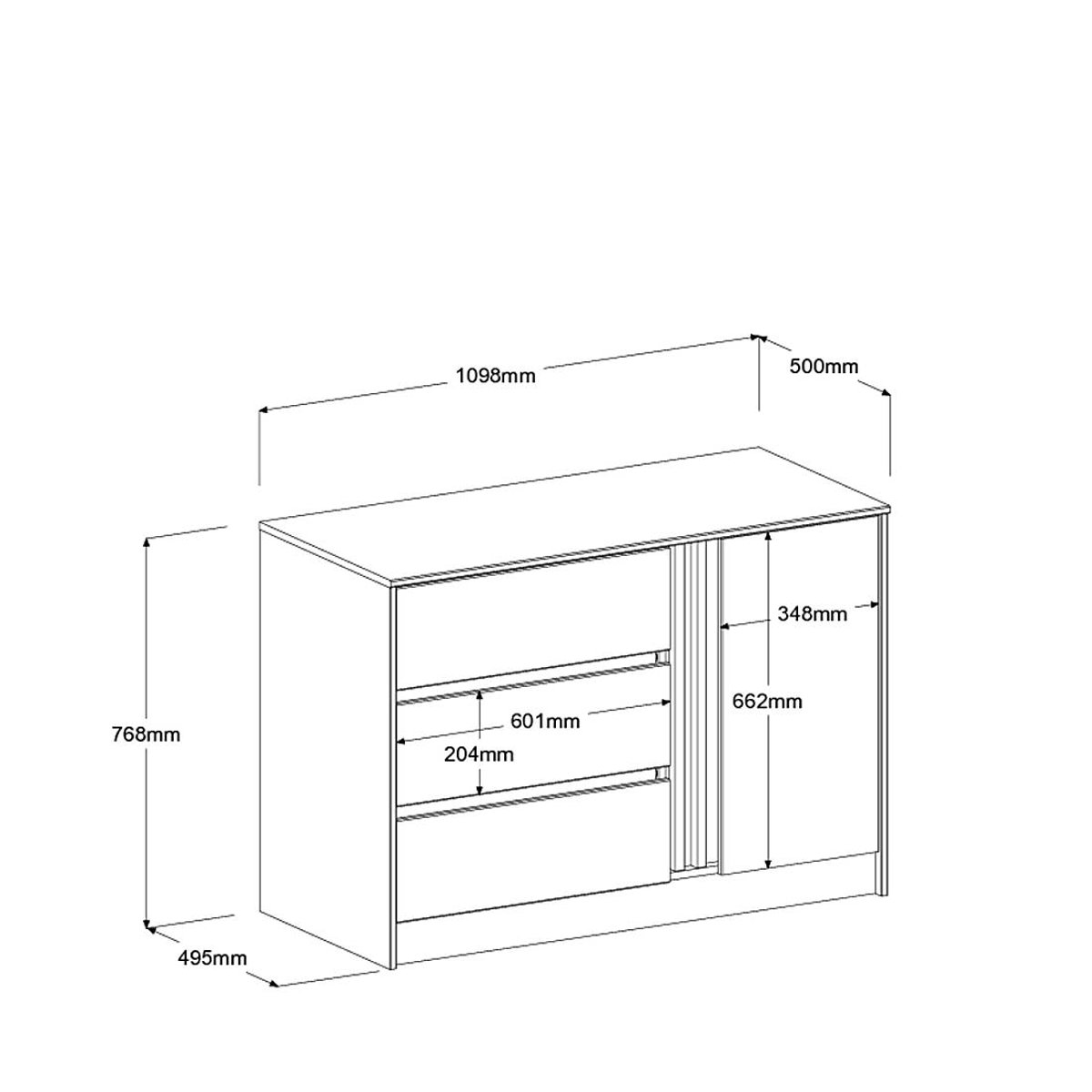 Commode - PALMYRE beige, CAMIF
