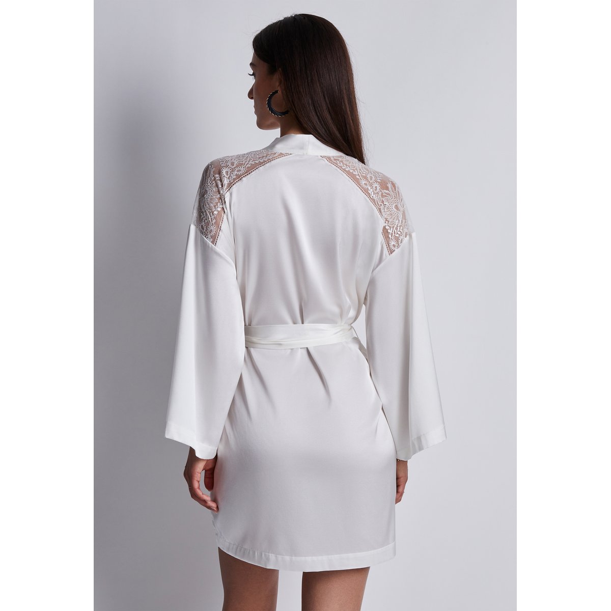 Kimono Midnight Whisper blanc, AUBADE