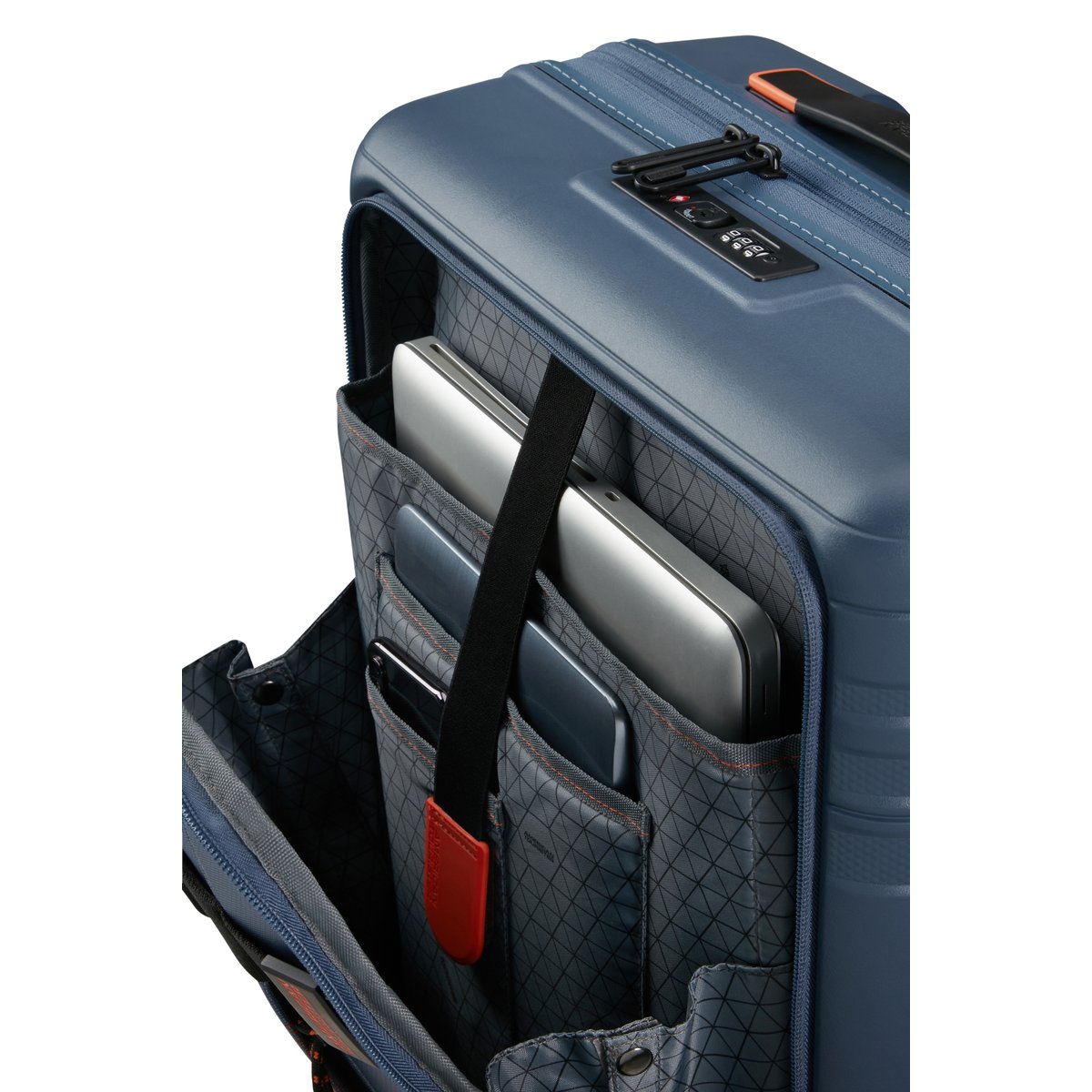 Hello cabin valise business taille S navy/orange, AMERICAN TOURISTER