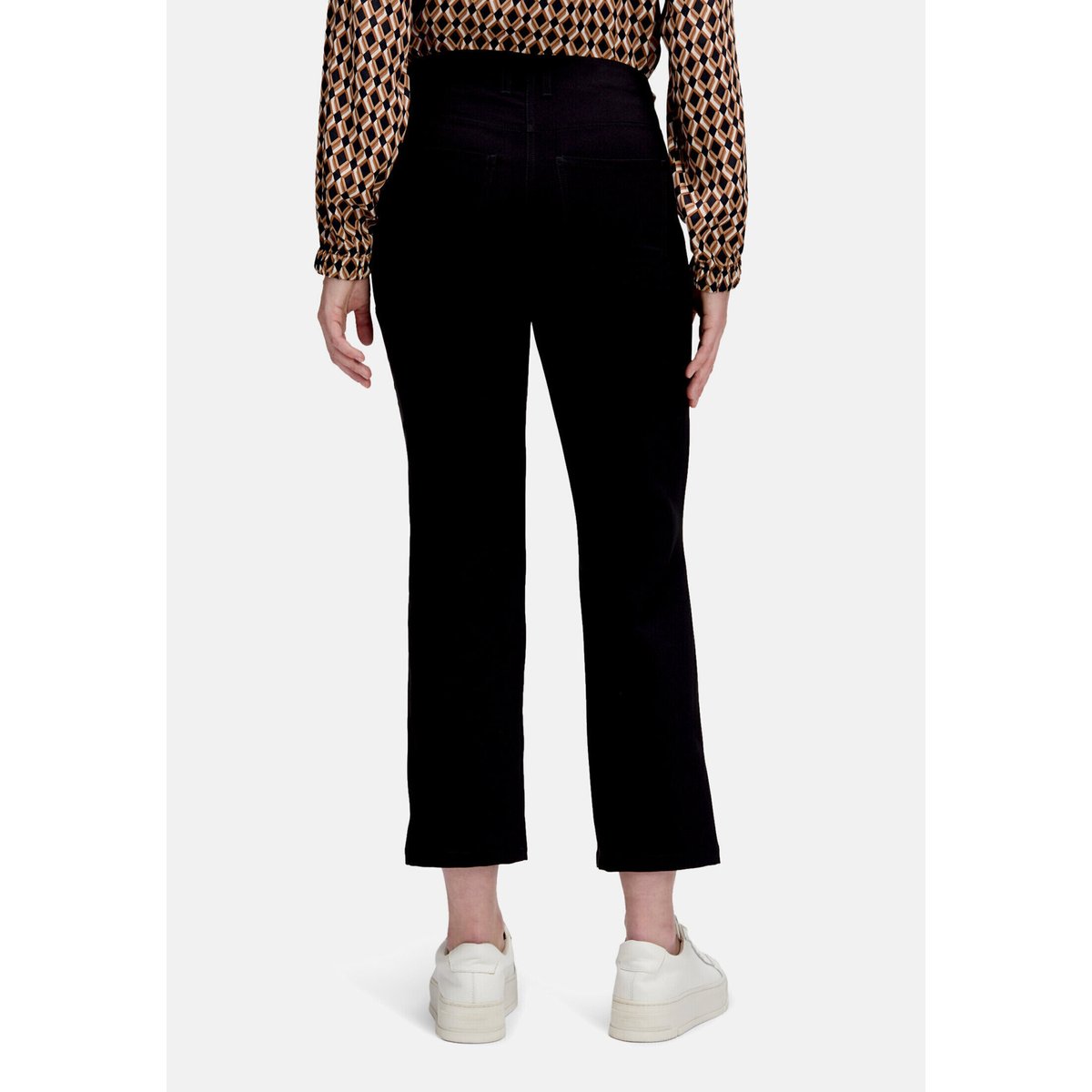 Pantalon casual à fermeture zippée noir, BETTY BARCLAY