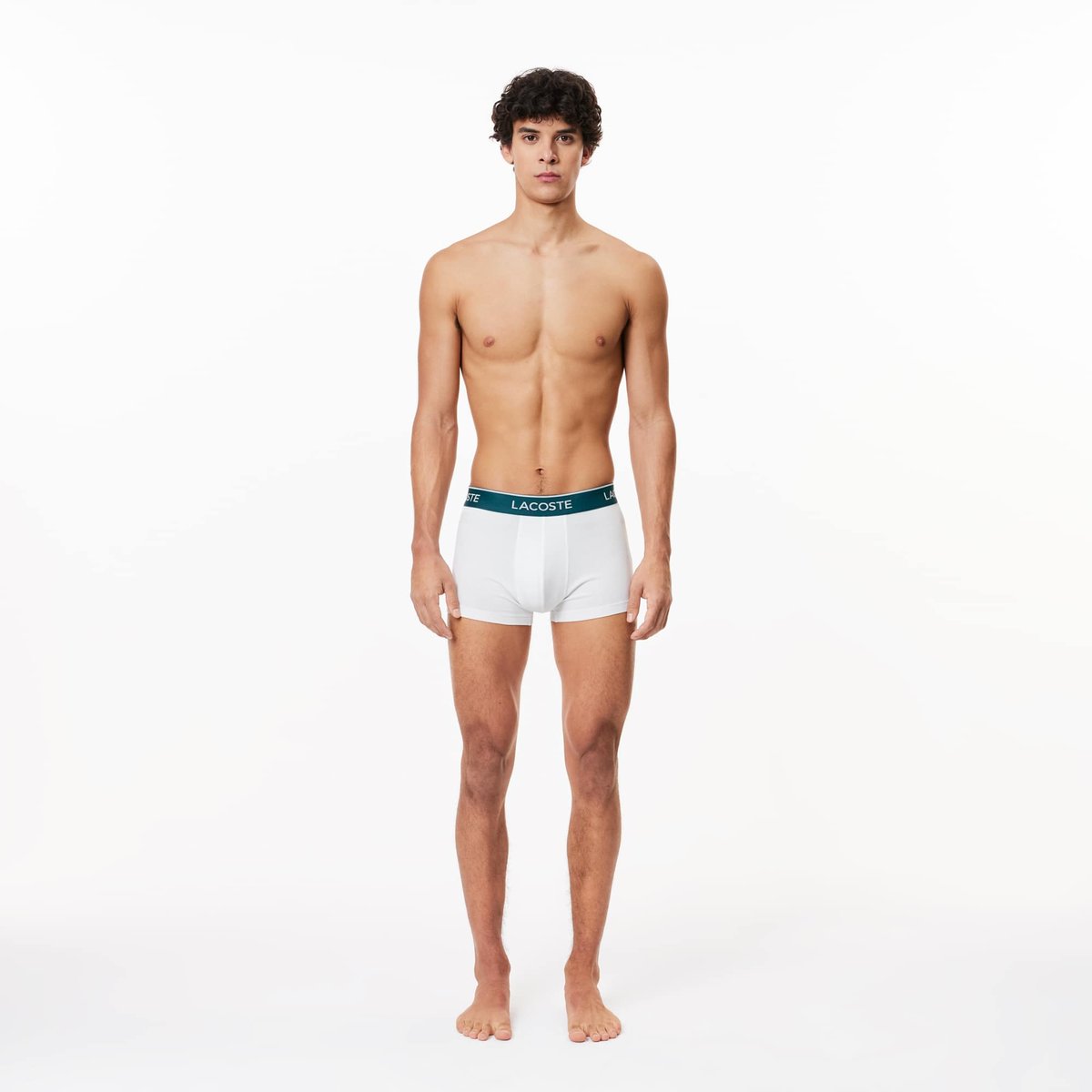 Lot de 3 boxers courts blanc-001, LACOSTE
