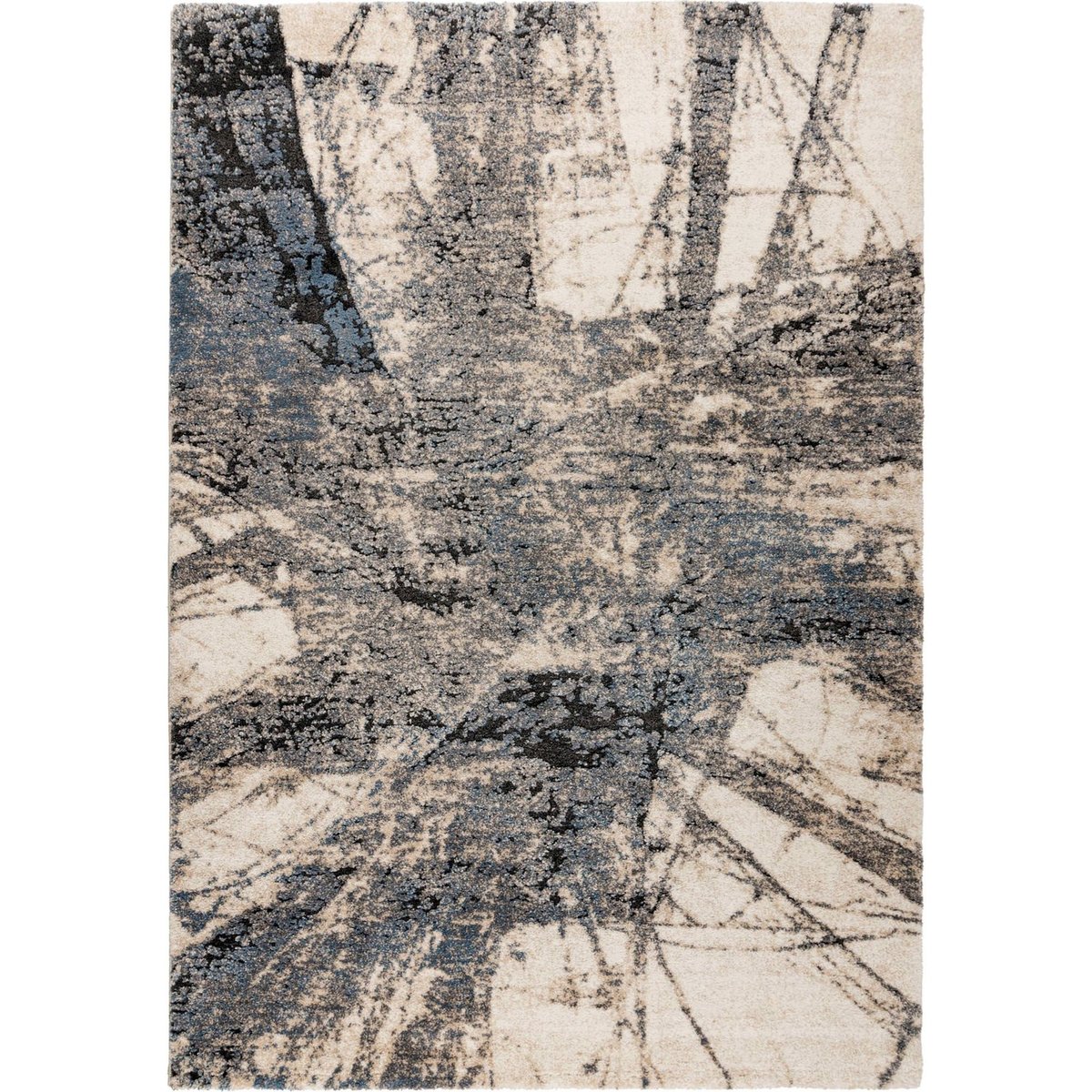 Tapis rectangulaire, Firenze bleu ardoise et gris pierre, ARTE ESPINA